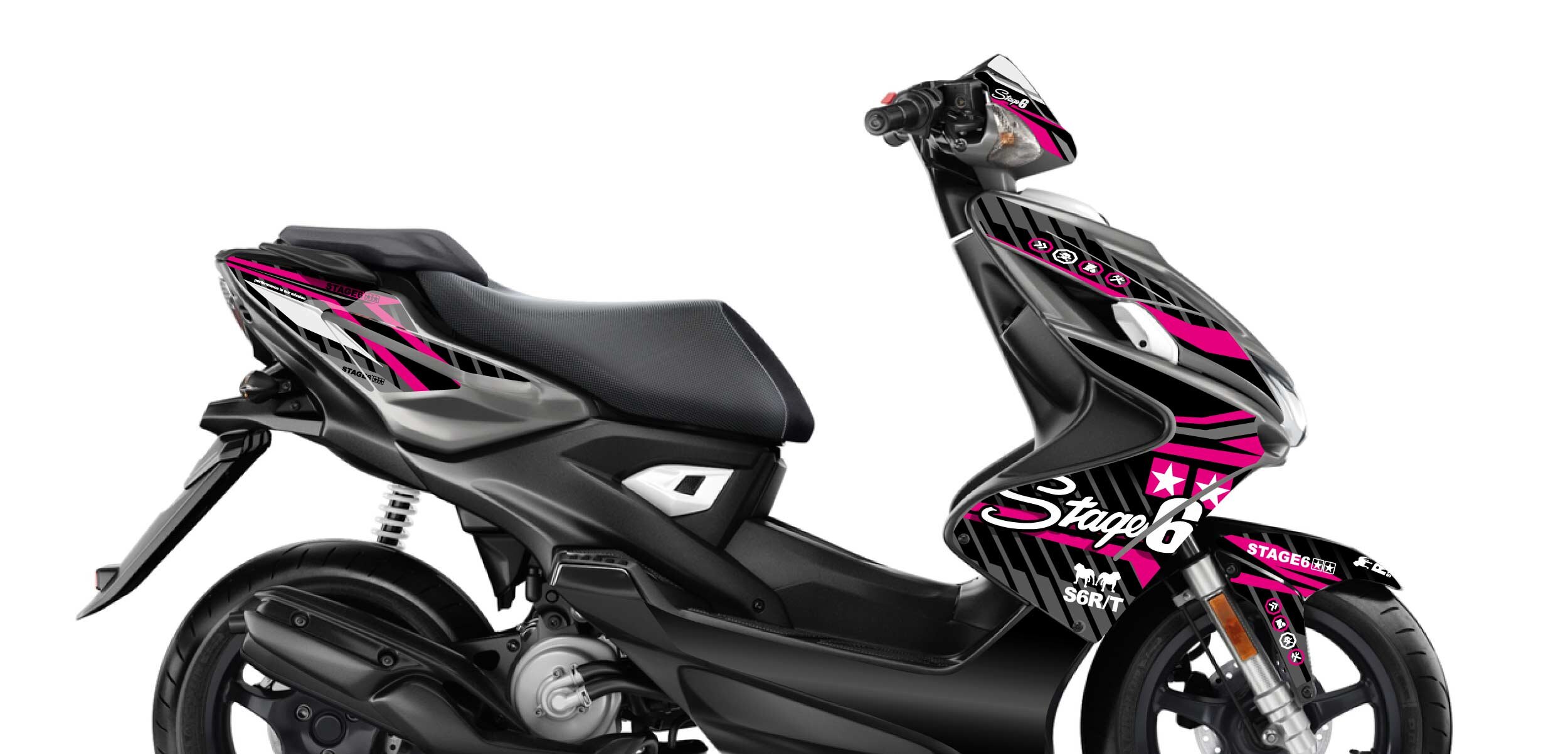 Stage6 Sada samolepek Yamaha Aerox od 2013 Stage6, růžová