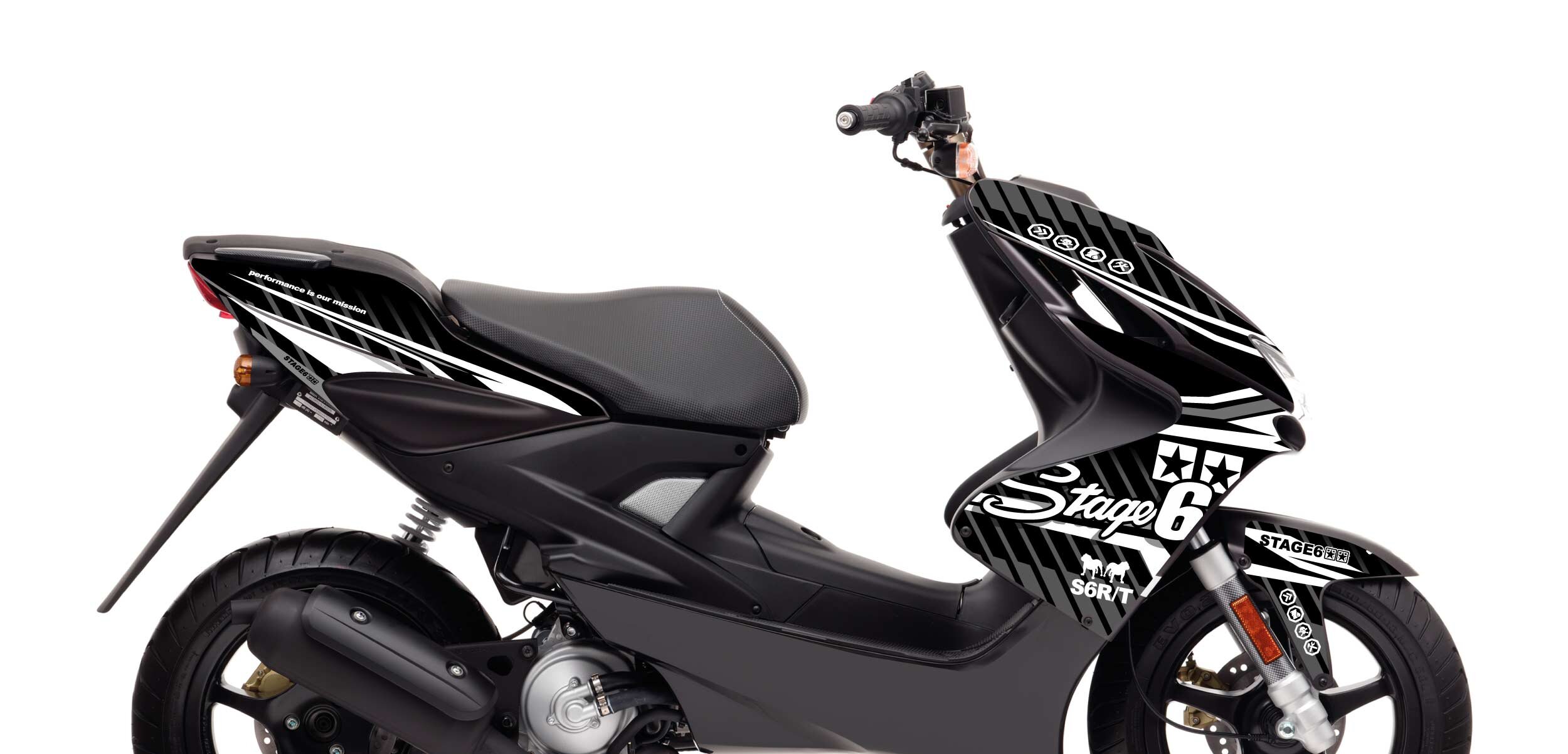 Stage6 Sada samolepek Yamaha Aerox do 2013 Stage6, bílá