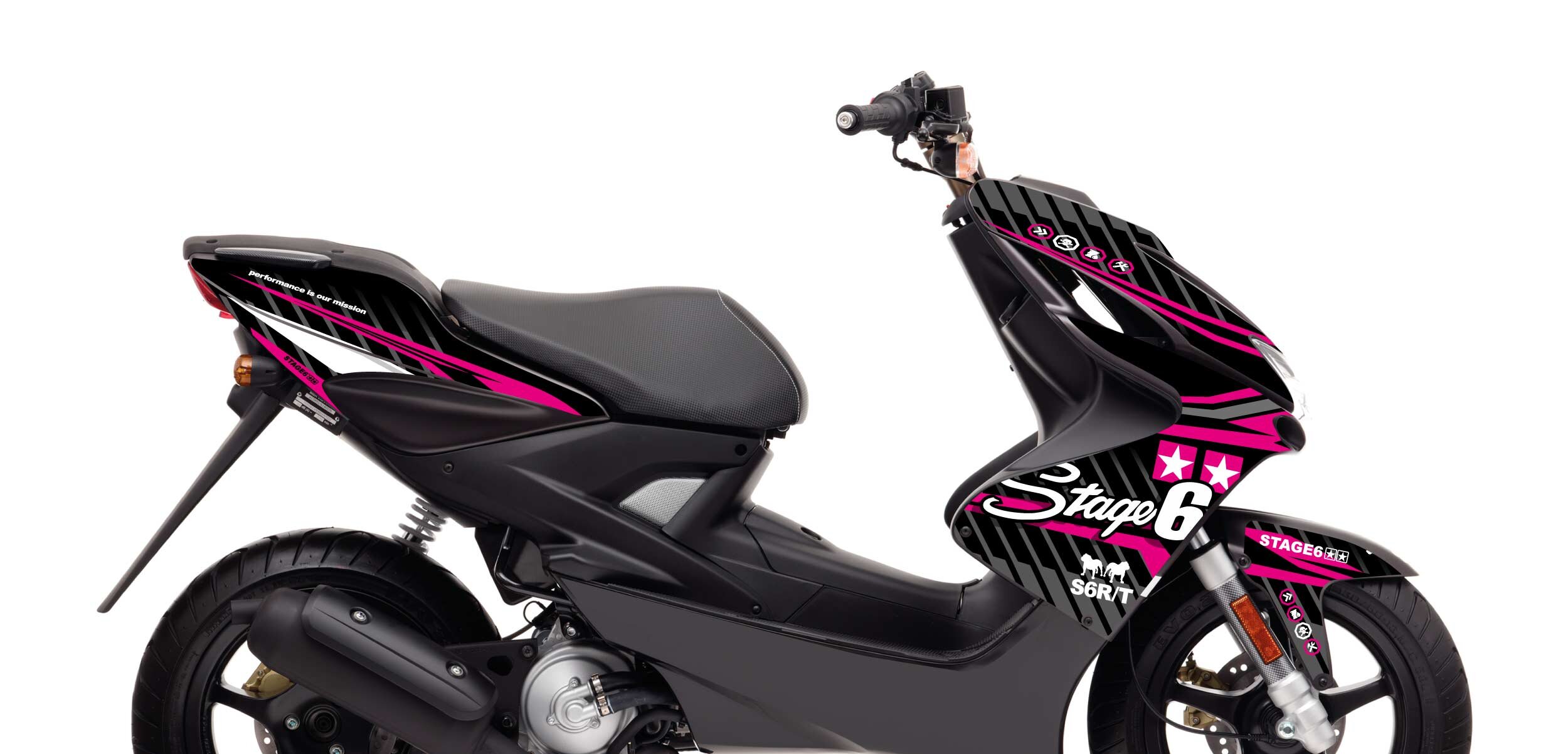 Stage6 Sada samolepek Yamaha Aerox do 2013 Stage6, růžová