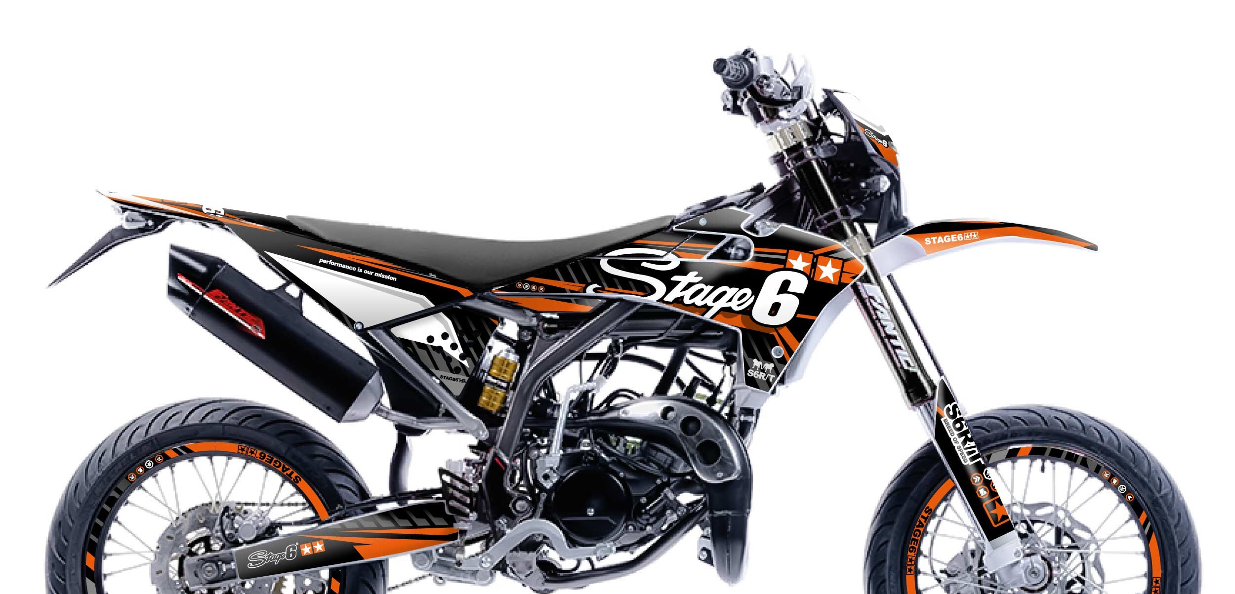 Stage6 Sada samolepek Fantic XM 50 2017 - 2022 Stage6, oranžová