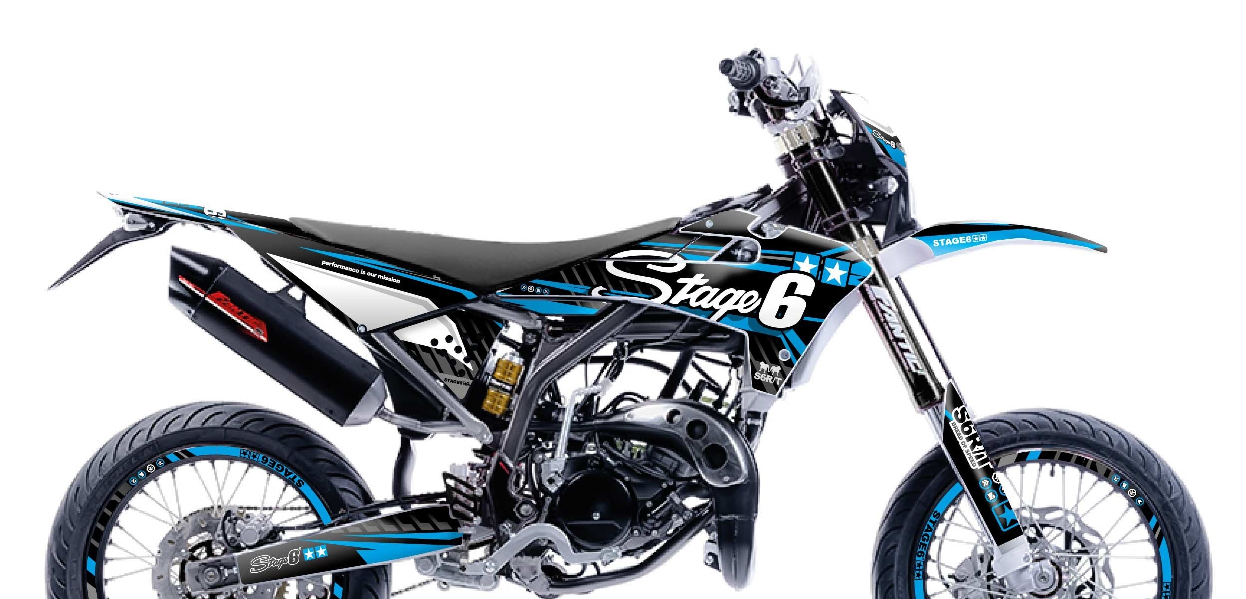 Stage6 Sada samolepek Fantic XM 50 2017 - 2022 Stage6, modrá