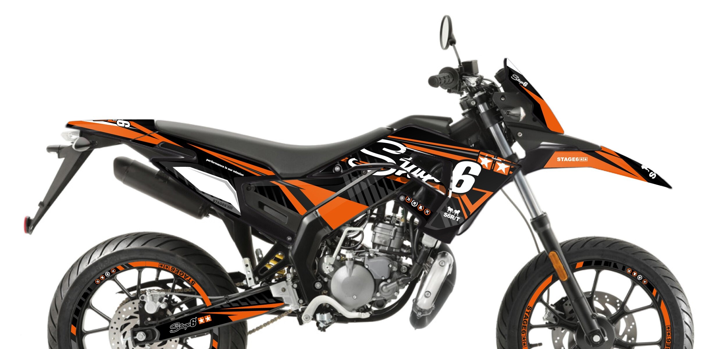 Stage6 Sada samolepek Derbi X-Treme 2018 - 2020 Stage6, oranžová