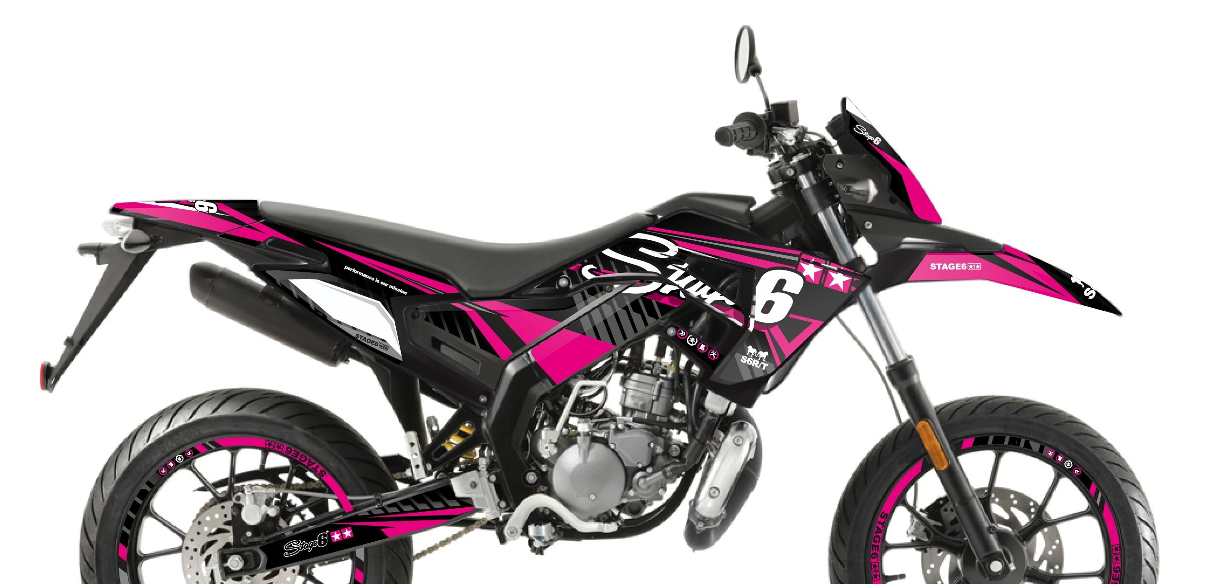 Stage6 Sada samolepek Derbi X-Treme 2018 - 2020 Stage6, růžová