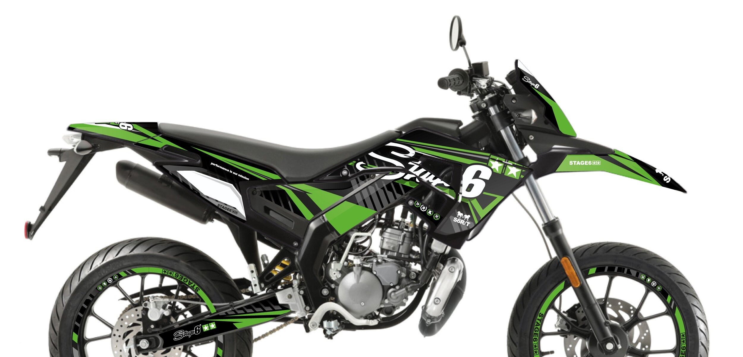 Stage6 Sada samolepek Derbi X-Treme 2018 - 2020 Stage6, zelená