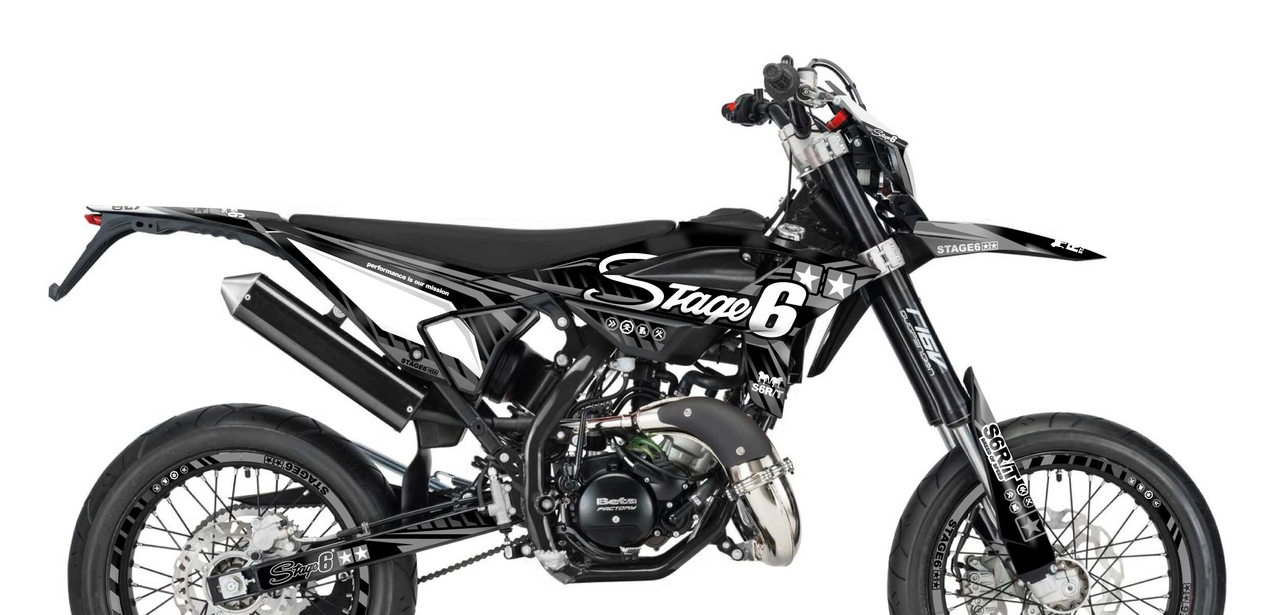 Stage6 Sada samolepek Beta RR od 2021 Stage6, černá
