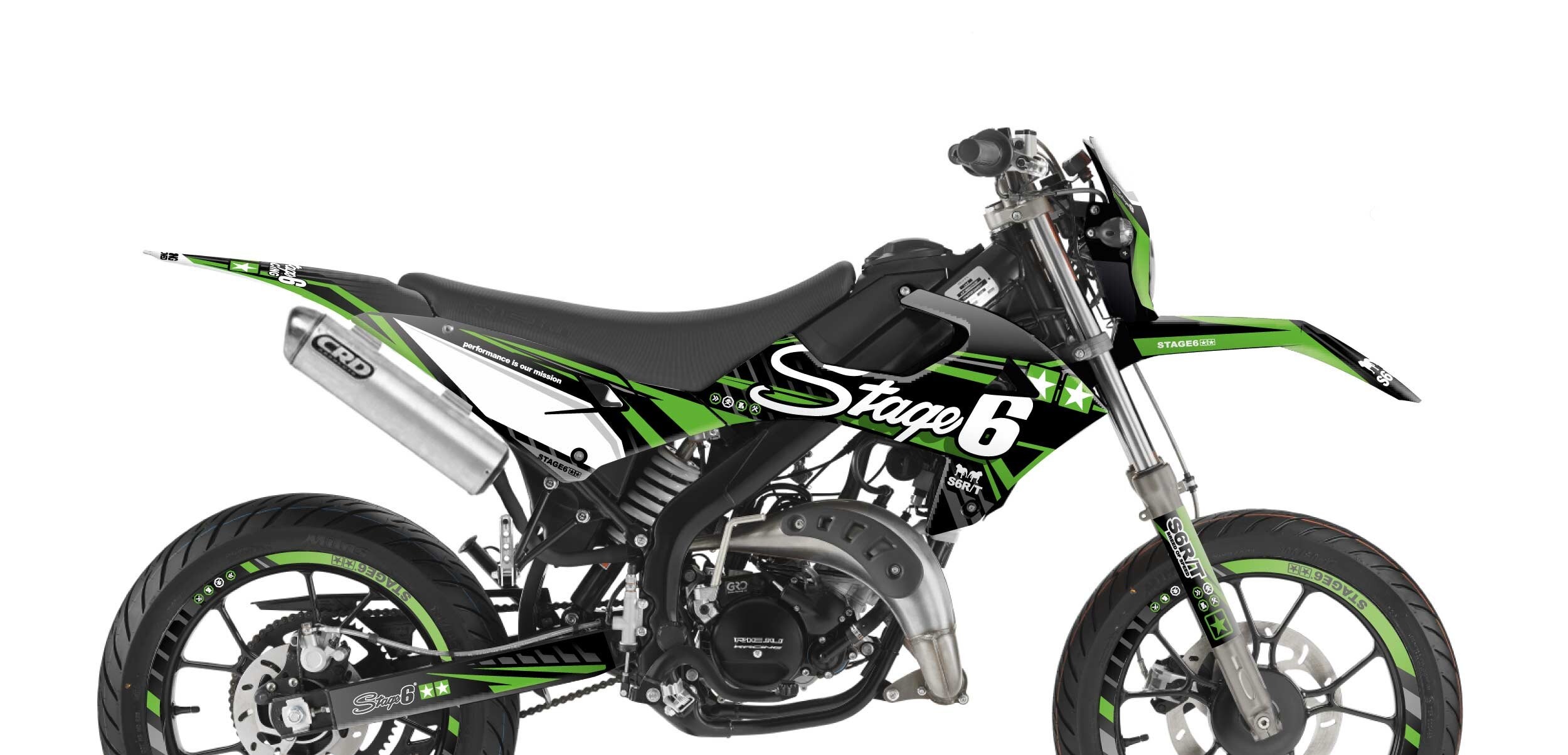 Stage6 Sada samolepek Rieju MRT od 2022 Stage6, zelená