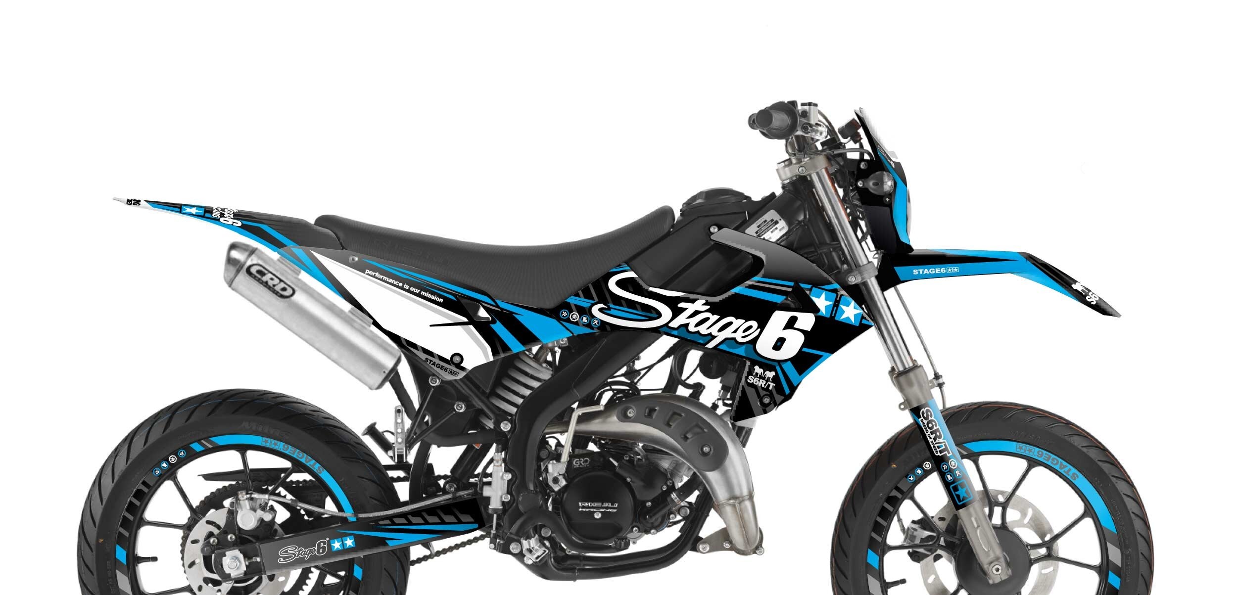 Stage6 Sada samolepek Rieju MRT od 2022 Stage6, modrá