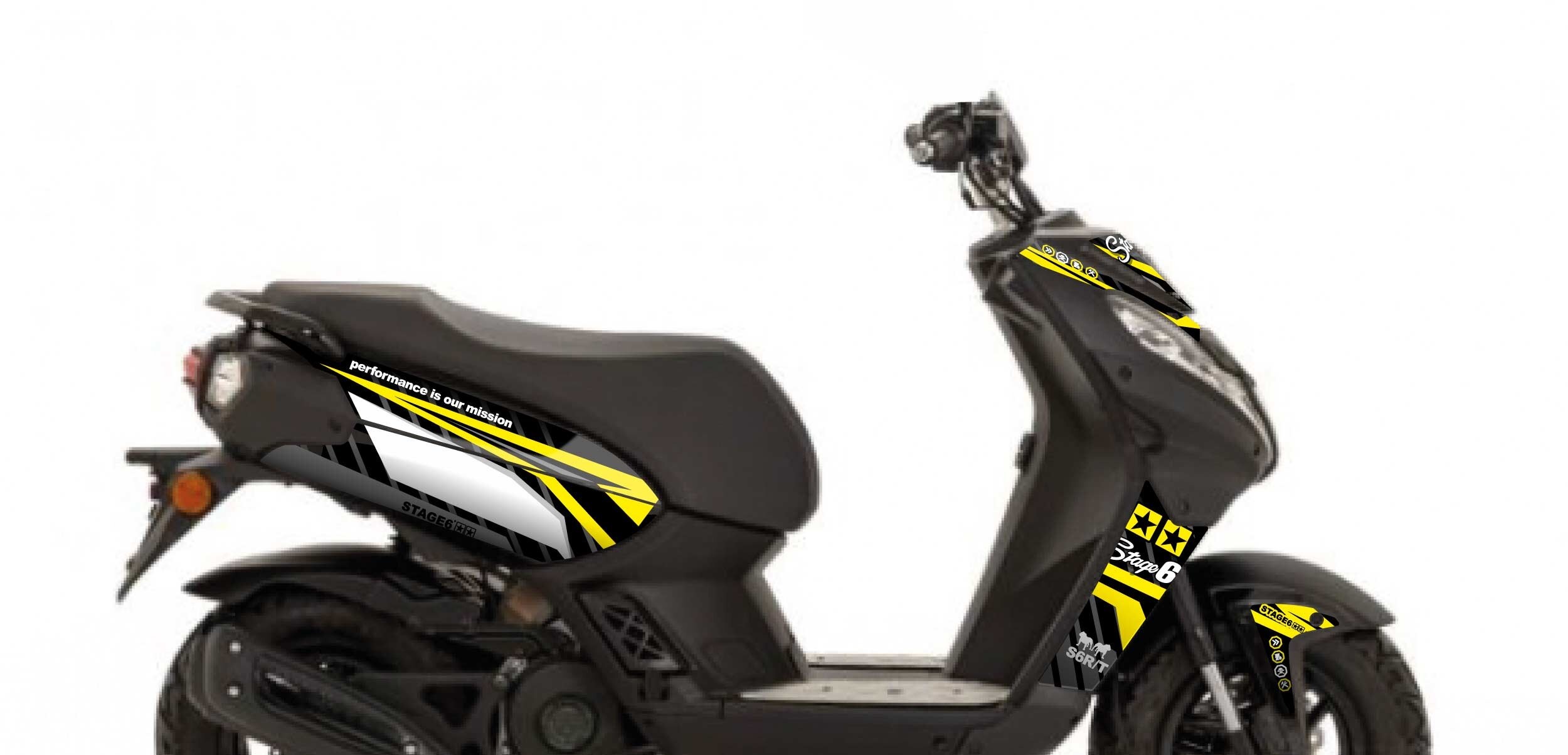 Sada samolepek Peugeot Streetzone Stage6 žlutá