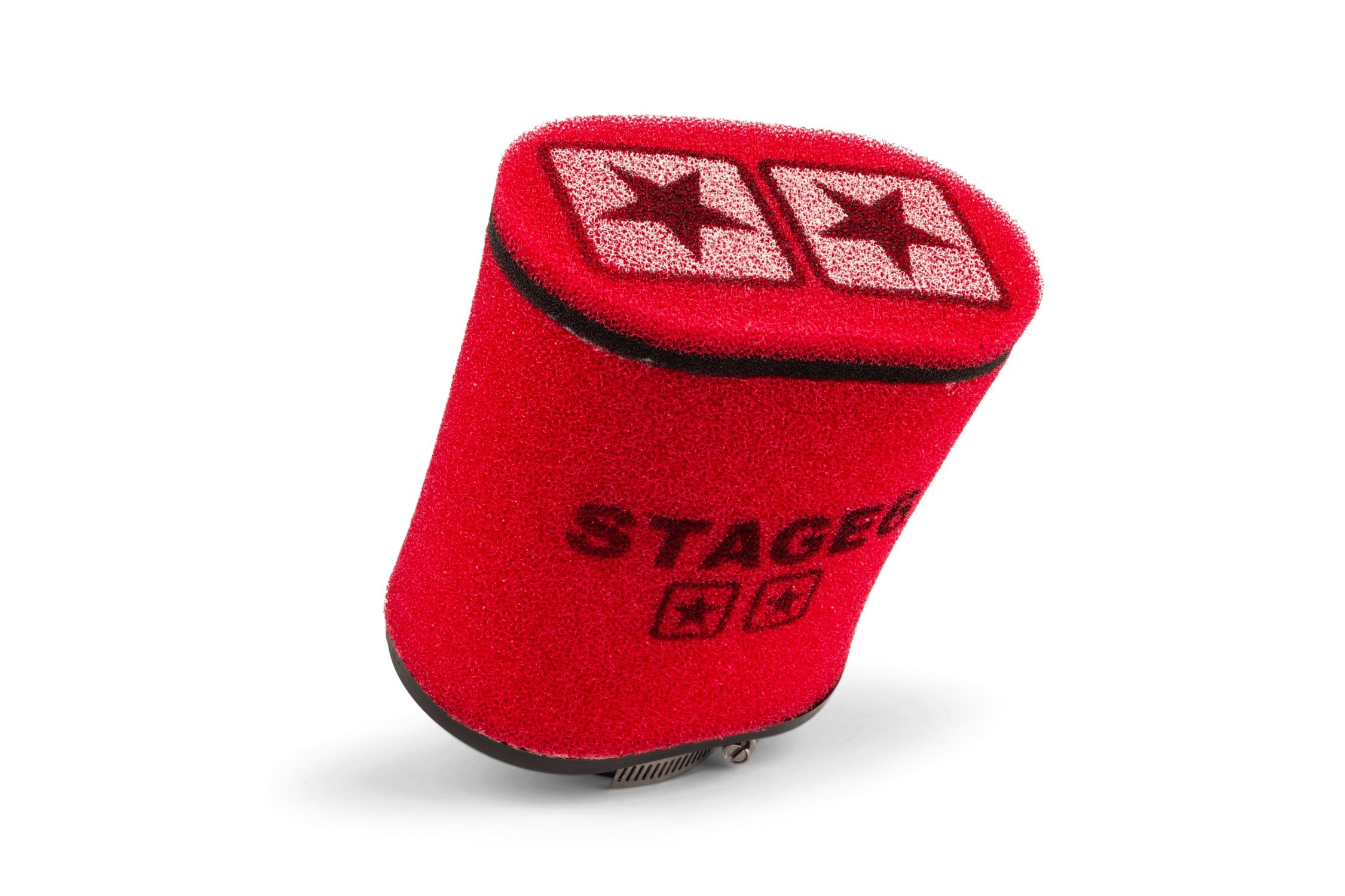 Závodní vzduchový filtr Stage6 Double-Layer 70mm červená