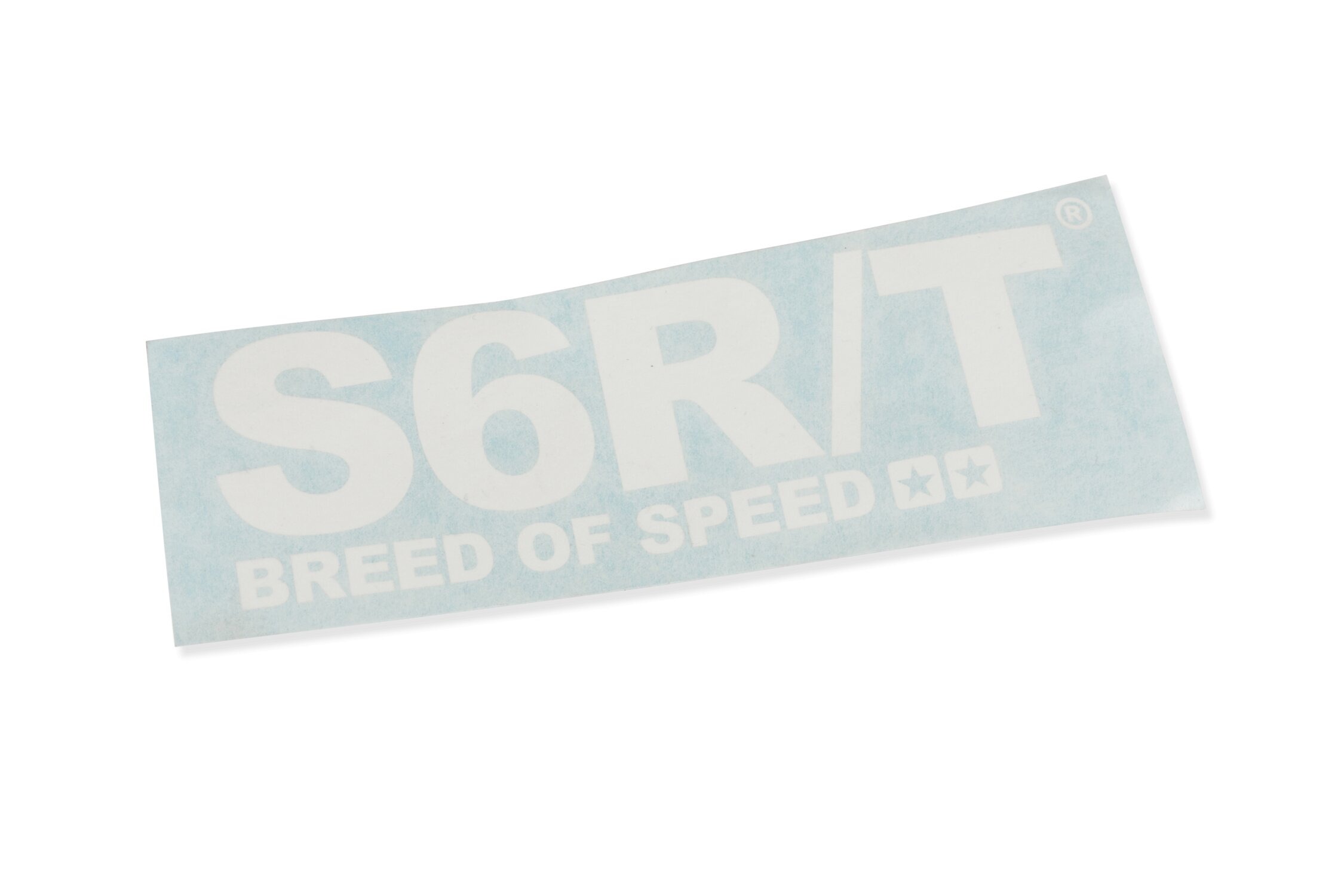 Samolepka Stage6 R/T 140x48mm vyřezávaná bílá