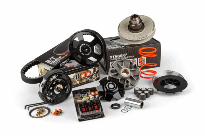 Sada variátoru - spojka - řemenice Stage6 R/T Oversize XL Piaggio krátký blok