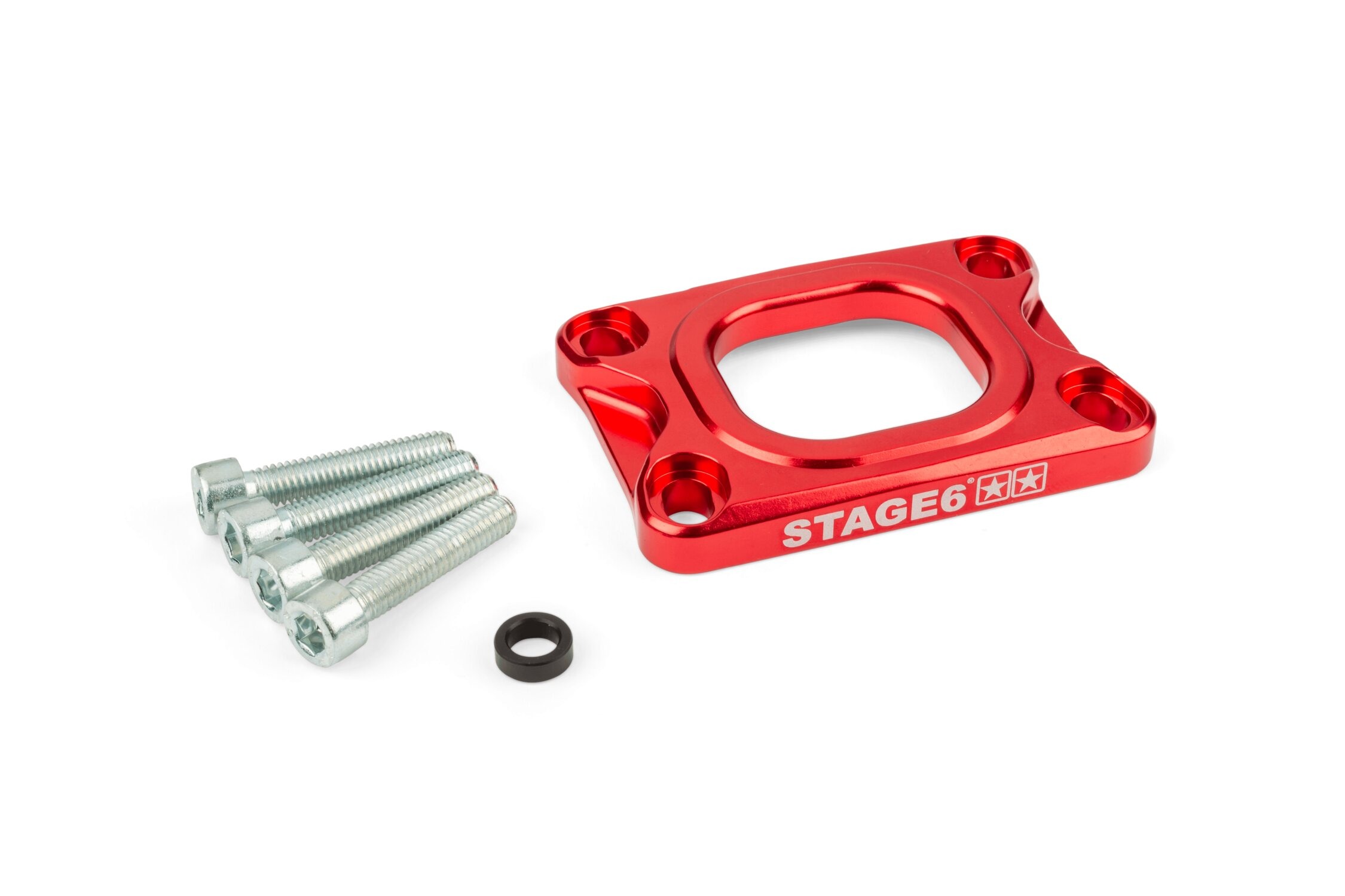 Podložka příruby Stage6 360° AM6 / Derbi červená