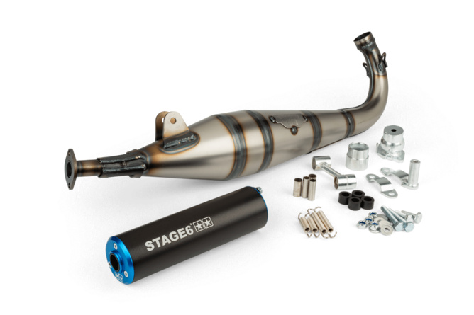 Výfuk Stage6 StreetRace Peugeot 103 SP modrá / černá
