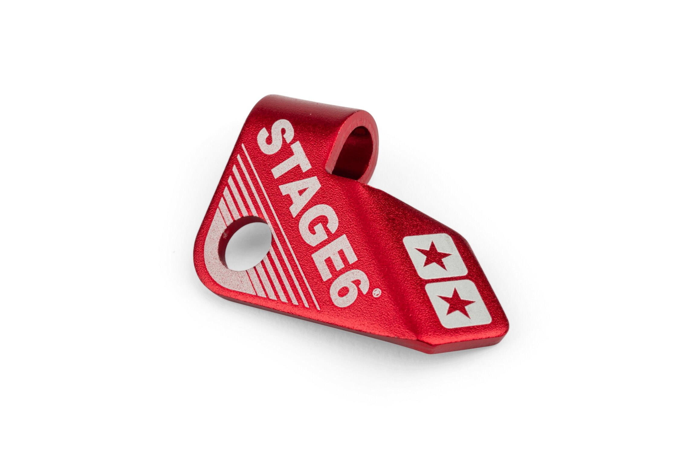 Stage6 CNC držák bowdenu spojky Derbi červený