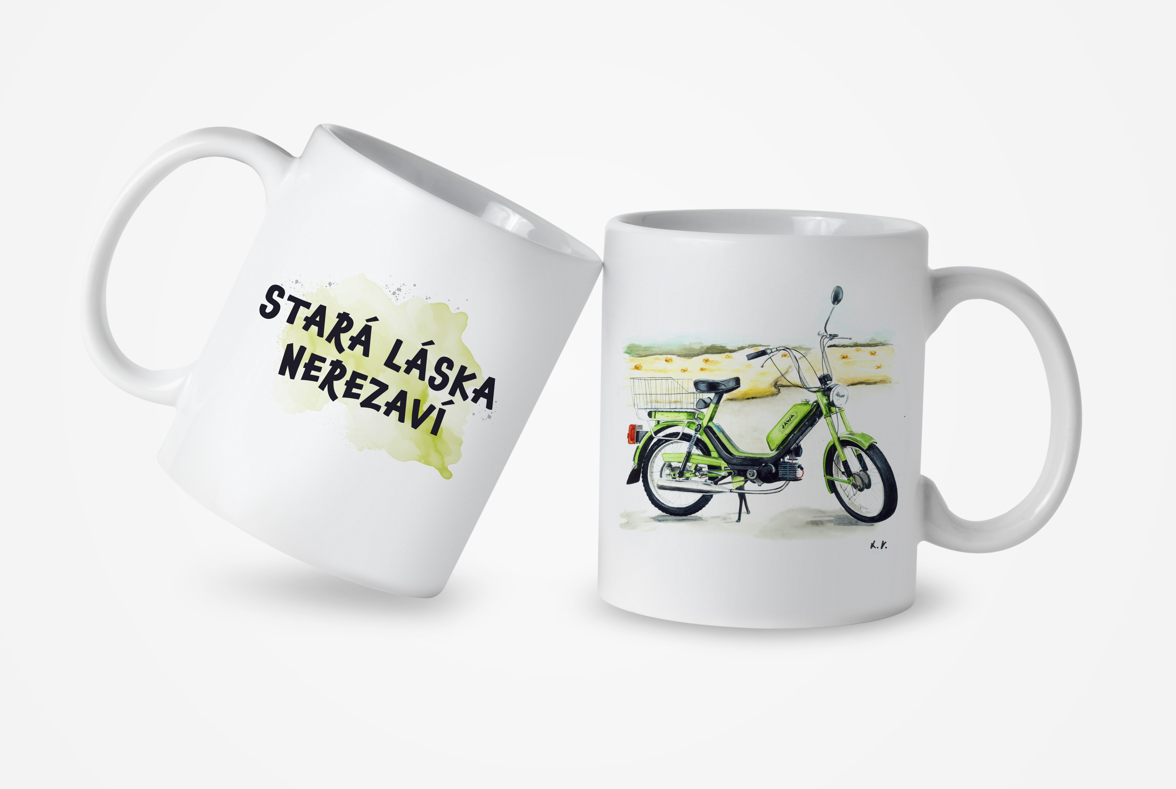 Ostatní Hrnek s potiskem Stará láska nerezaví Babetta 210