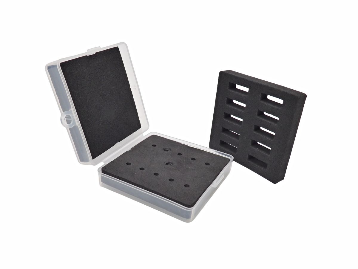 Ostatní Plastový box pro sadu trysek - úložné pěny pro malé i větší trysky