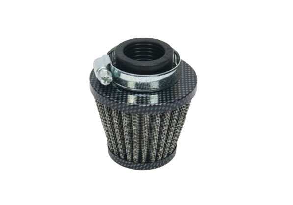 Vzduchový filtr ocel. rovný - otvor 28mm 70x50x80 JAWA 50 - 20, 21, 23 - carbon