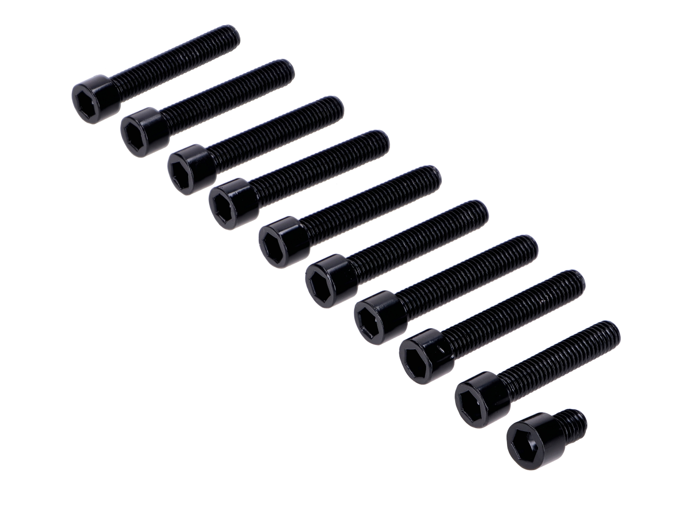 Sada šroubů víka motoru Schmitt černé pro Simson S50, S51, S70, S53, S83 řadičky