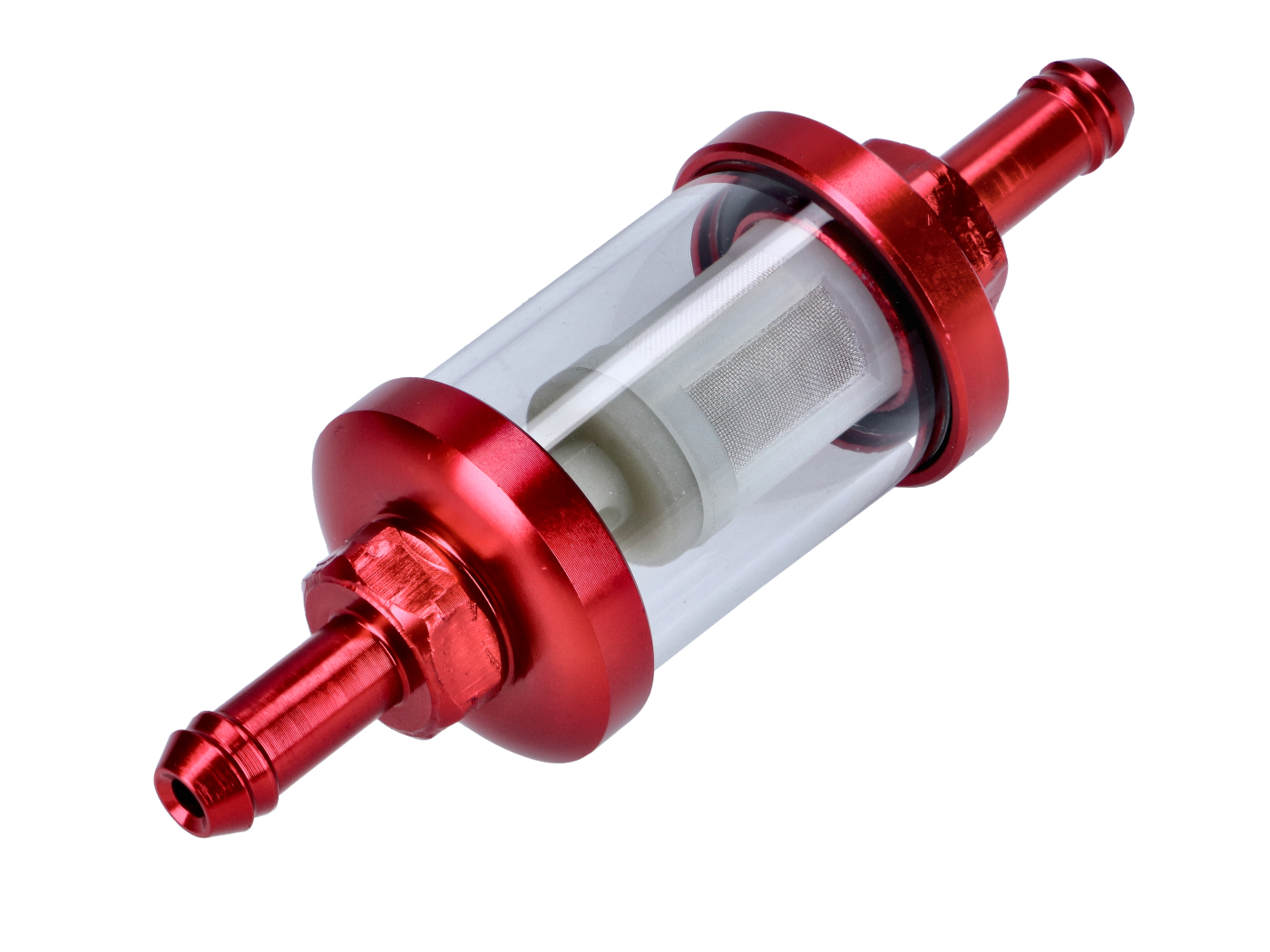 101 Octane Palivový filtr červený rozebíratelný 7 mm