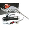 Výfuk Turbo Kit Bufanda RQ chrom, Derbi Senda (00-), Aprilia RX/SX, Gilera RCR/SMT