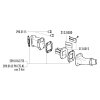 241371 3 kit sani s klapkami polini 18 23mm piaggio ape 50 fl fl2 fl3 rst mix