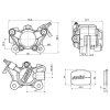 241854 3 brzdic zadni polini cnc racing minarelli horizontal lc s kotoucovou brzdou