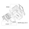 242409 3 pistni sada polini 80ccm 50mm a gy6 china scooter kymco 4t 139qmb qma