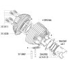 Sada těsnění válce Polini Evolution 130ccm, Vespa 125 ETS, PK, Primavera 2T, Primavera ET3 2T, XL