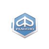 Znak Piaggio 3D 32x37mm zacvakávací, modrá / stříbrná