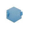Znak Piaggio 3D 32x37mm zacvakávací, modrá / stříbrná