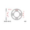 251064 1 rozeta afam 63z 428 beta rr 125 rr 50 enduro motard