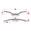 Řidítka ProTaper SE SX Race černá 87mm - 800mm