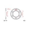 260427 3 rozeta afam 59z 420 aprilia rs rs4 rx sx derbi senda sm peugeot