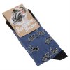 Ponožky Vespa Kickstarter, modrá/černá, unisex, 36-40