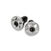 VCR-SD970/AL - handlebar caps VOCA CNC 14mm anti-vibration dampers - silver color