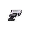 41974 - Samolepka S51 Enduro stříbrná, Simson S51