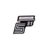 Samolepka S51 Enduro bílá, Simson S51