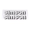 Samolepka nádrže bílá, 2ks Simson S51