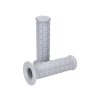 Gripy s obdelníkovým vzorem, šedé, mopedy s automatickým řazením (22 / 24mm)
