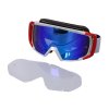 MX brýle LUC1 Team bílo červené - iridium blue sklo