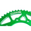 Rozeta 53 zubů - 420 Stage6 alu CNC zelená Derbi Senda DRD Pro / Racing