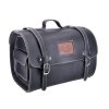 44853 - Lederkoffer Echtleder schwarz ca. 26 Liter 38x27x26