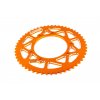 Řetězová sada 14x53 - 420 Stage6 alu CNC oranžová Derbi DRD Pro