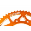 Řetězová sada 14x53 - 420 Stage6 alu CNC oranžová Derbi DRD Pro