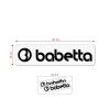 Nálepka BABETTA 135x25 černá 2ks *M