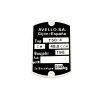 Nameplate blank 59x40mm for Avello T 50-4, Puch