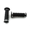 Grip rubber set black chrome rings 25/22mm 120mm for Simson S50, S51, S70, SR50, SR80, Zündapp, Kreidler, Hercules, Puch
