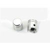 Valve caps aluminum silver piston shape for moped, moped, mokick