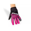Motocyklové rukavice Stage6 Street Pure růžová / černá S