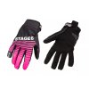Motocyklové rukavice Stage6 Street Pure růžová / černá S